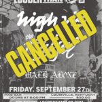 High Vis show cancelled poster